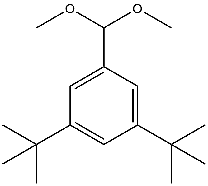 1-(Dimethoxymethyl)-3,5-bis(1,1-dimethylethyl)benzene,1567348-30-4,结构式