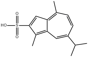 1,4-二甲基-7-异丙基薁-2-磺酸钠 结构式