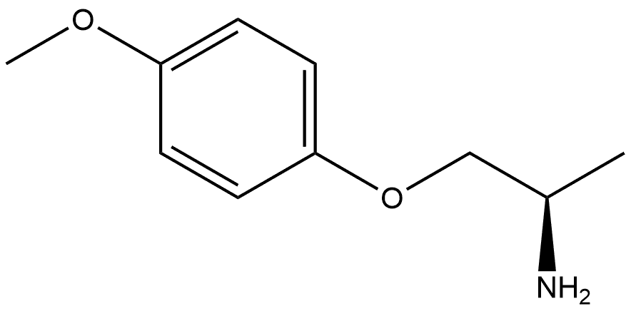 (R)-1-(4-methoxyphenoxy)propan-2-amine Struktur