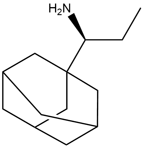 Tricyclo[3.3.1.13,7]decane-1-methanamine, α-ethyl-, (αS)- Structure