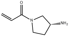 2-Propen-1-one, 1-[(3R)-3-amino-1-pyrrolidinyl]- 化学構造式