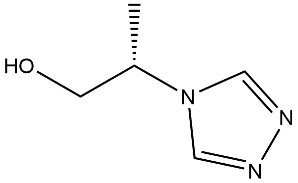4H-1,2,4-Triazole-4-ethanol, β-methyl-, (βS)- 化学構造式