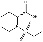 (2R)-1-(ethanesulfonyl)piperidine-2-carboxylic
acid Struktur