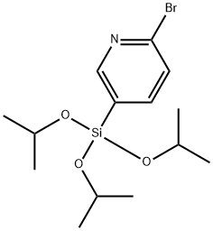 Pyridine, 2-bromo-5-[tris(1-methylethoxy)silyl]- Struktur