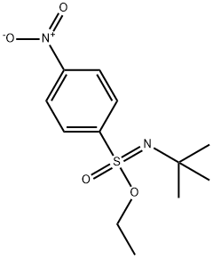 Benzenesulfonimidic acid, N-(1,1-dimethylethyl)-4-nitro-, ethyl ester,1569262-64-1,结构式