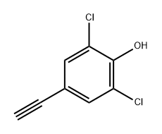 Phenol, 2,6-dichloro-4-ethynyl- Structure