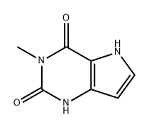 1H-Pyrrolo[3,2-d]pyrimidine-2,4(3H,5H)-dione, 3-methyl- 化学構造式