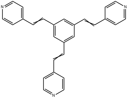 Pyridine, 4,4',4''-(1,3,5-benzenetriyltri-2,1-ethenediyl)tris- Struktur