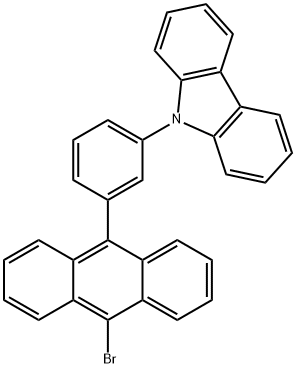 9-(3-(10-bromoanthracen-9-yl)phenyl)-9H-carbazole Structure