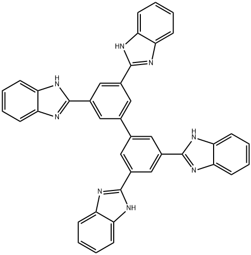 1H-Benzimidazole, 2,2',2'',2'''-[1,1'-biphenyl]-3,3',5,5'-tetrayltetrakis- Structure