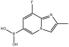 Boronic acid, B-(8-fluoro-2-methylimidazo[1,2-a]pyridin-6-yl)- Struktur