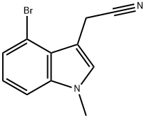 2-(4-bromo-1-methyl-1H-indol-3-yl)acetonitrile Structure