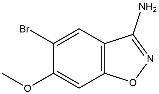 5-Bromo-6-methoxy-1,2-benzisoxazol-3-amine Structure