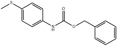 Carbamic acid, N-[4-(methylthio)phenyl]-, phenylmethyl ester 结构式