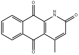 Benzo[g]quinoline-2,5,10(1H)-trione, 4-methyl- Struktur