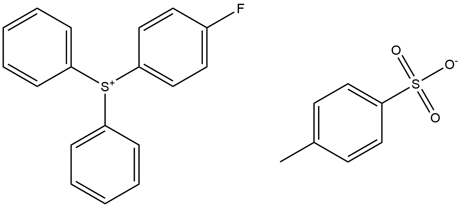 4-fluorophenyldiphenylsulfonium 4-toluene-sulfonate Structure