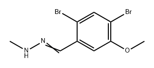 Benzaldehyde, 2,4-dibromo-5-methoxy-, 2-methylhydrazone