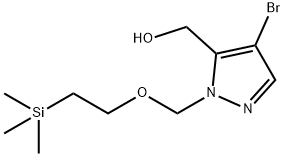 4-Bromo-1-[[2-(trimethylsilyl)ethoxy]methyl]-1H-pyrazole-5-methanol Structure