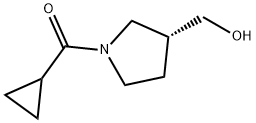 Methanone, cyclopropyl[(3R)-3-(hydroxymethyl)-1-pyrrolidinyl]-,1579513-12-4,结构式