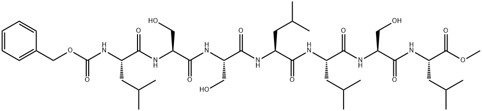 L-Leucine, N-[N-[N-[N-[N-[N-[N-[(phenylmethoxy)carbonyl]-L-leucyl]-L-seryl]-L-seryl]-L-leucyl]-L-leucyl]-L-seryl]-, methyl ester