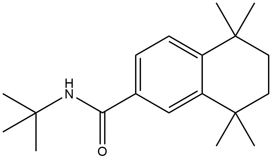 N-(1,1-Dimethylethyl)-5,6,7,8-tetrahydro-5,5,8,8-tetramethyl-2-naphthalenecar... Structure