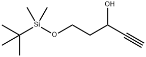 1-Pentyn-3-ol, 5-[[(1,1-dimethylethyl)dimethylsilyl]oxy]- 化学構造式