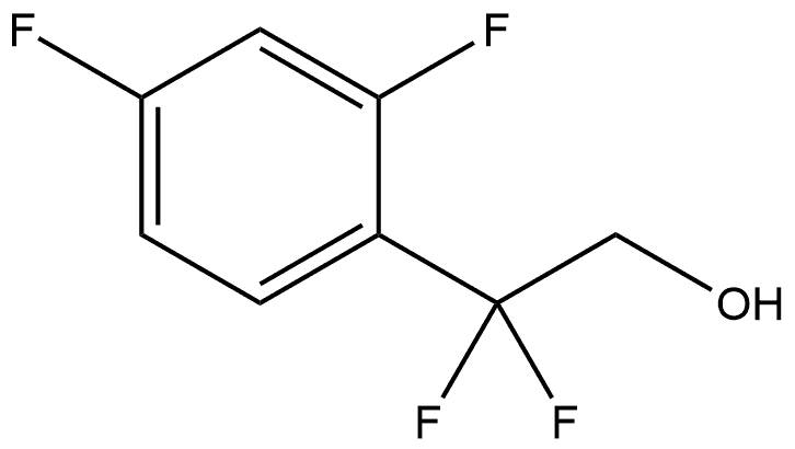 2-(2，4-difluorophenyl)-2，2-difluoroethan-1-ol, 1581274-08-9, 结构式