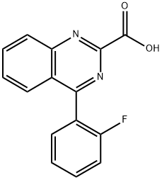 2-Quinazolinecarboxylic acid, 4-(2-fluorophenyl)- Structure