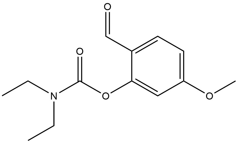 2-Formyl-5-methoxyphenyl N,N-diethylcarbamate Structure