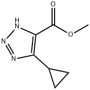 1H-1,2,3-Triazole-5-carboxylic acid, 4-cyclopropyl-, methyl ester,1582310-18-6,结构式
