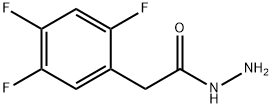 Benzeneacetic acid, 2,4,5-trifluoro-, hydrazide 化学構造式