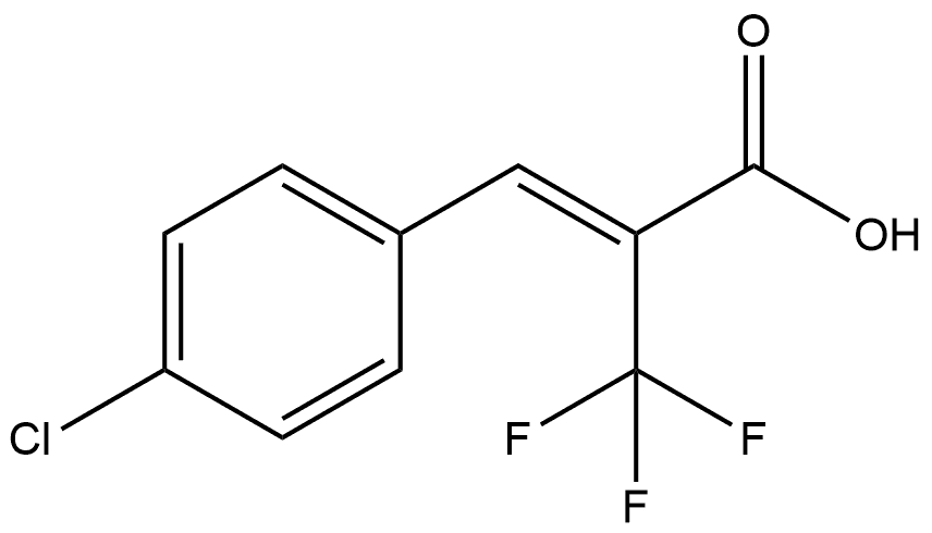 (Z)-3-(4-氯苯基)-2-(三氟甲基)败脂酸 结构式