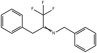 Benzenemethanamine, N-[2,2,2-trifluoro-1-(phenylmethyl)ethylidene]- 结构式