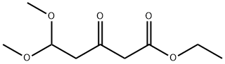 Pentanoic acid, 5,5-dimethoxy-3-oxo-, ethyl ester Struktur