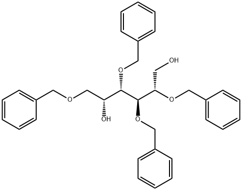 2,3,4,6-Tetrakis-O-(phenylmethyl)-D-galactitol,158570-84-4,结构式