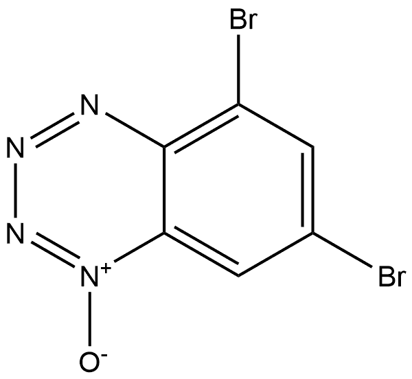 Benzotetrazine, 5,7-dibromo-, 1-oxide 化学構造式