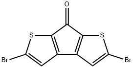 7H-Cyclopenta[1,2-b:4,3-b']dithiophen-7-one, 2,5-dibromo- Structure