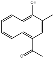 1-(4-羟基-3-甲基萘-1-基)乙酮, 158749-38-3, 结构式