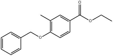 Benzoic acid, 3-methyl-4-(phenylmethoxy)-, ethyl ester Structure