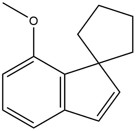 7′-Methoxyspiro[cyclopentane-1,1′-[1H]indene 化学構造式