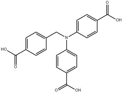 N-(4-羧基苯甲基)二苯胺-4,4'-二甲酸,1589082-23-4,结构式