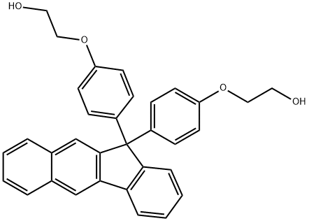 Ethanol, 2,2'-[11H-benzo[b]fluoren-11-ylidenebis(4,1-phenyleneoxy)]bis- Structure