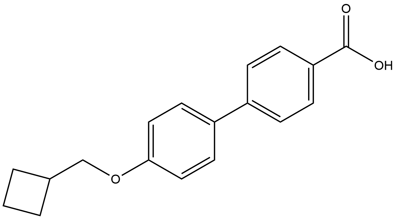 4'-(Cyclobutylmethoxy)[1,1'-biphenyl]-4-carboxylic acid Structure