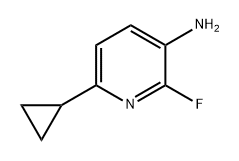 3-Pyridinamine, 6-cyclopropyl-2-fluoro- Struktur