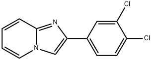 2-(3,4-二氯苯基)咪唑并[1,2-A]吡啶 结构式