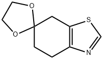 Spiro[benzothiazole-6(5H),2'-[1,3]dioxolane], 4,7-dihydro- Struktur