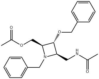 N-?[[(2R,?3R,?4S)?-?4-?[(Acetyloxy)?methyl]?-?3-?(phenylmethoxy)?-?1-?(phenylmethyl)?-?2-?azetidinyl]?methyl]?-acetamide Structure