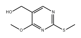 (4-甲氧基-2-(甲硫基)嘧啶-5-基)甲醇, 1591828-15-7, 结构式