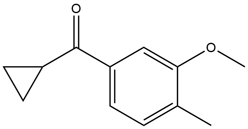 Cyclopropyl(3-methoxy-4-methylphenyl)methanone Structure