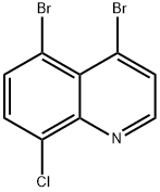 4,5-dibromo-8-chloroquinoline Structure